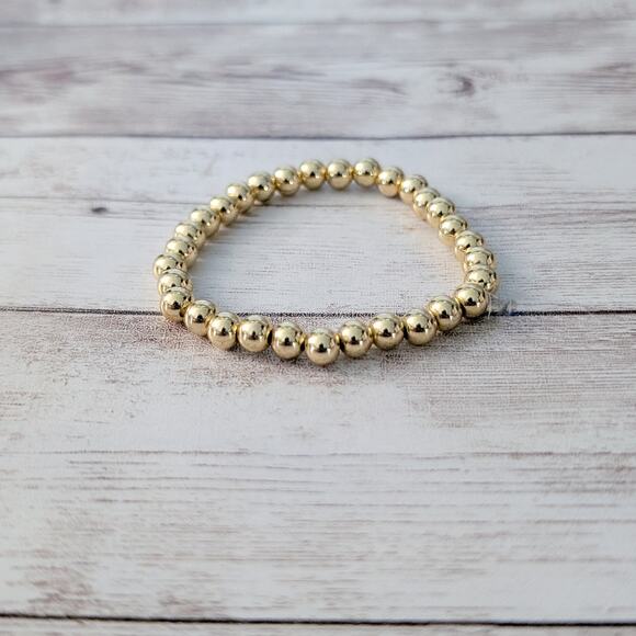 Vintage Gold Tone Stretch Bracelet - Picture 3 of 5